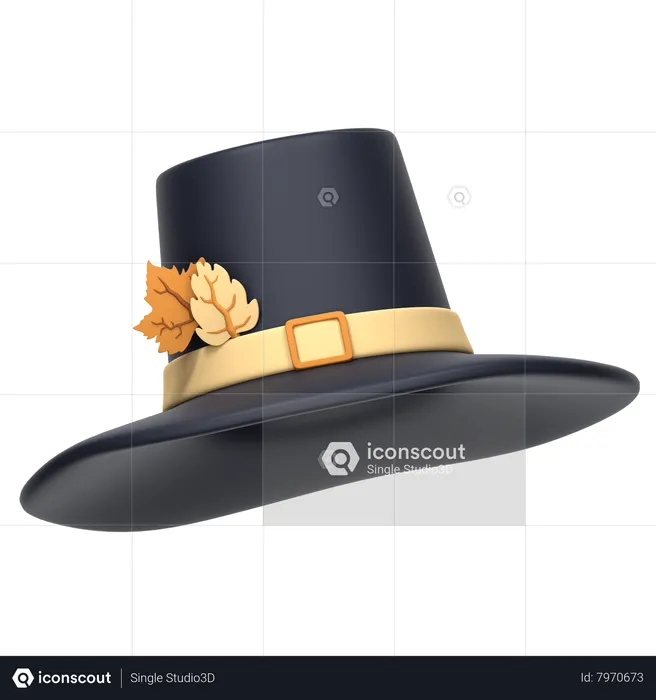 Sombrero de peregrino  3D Icon