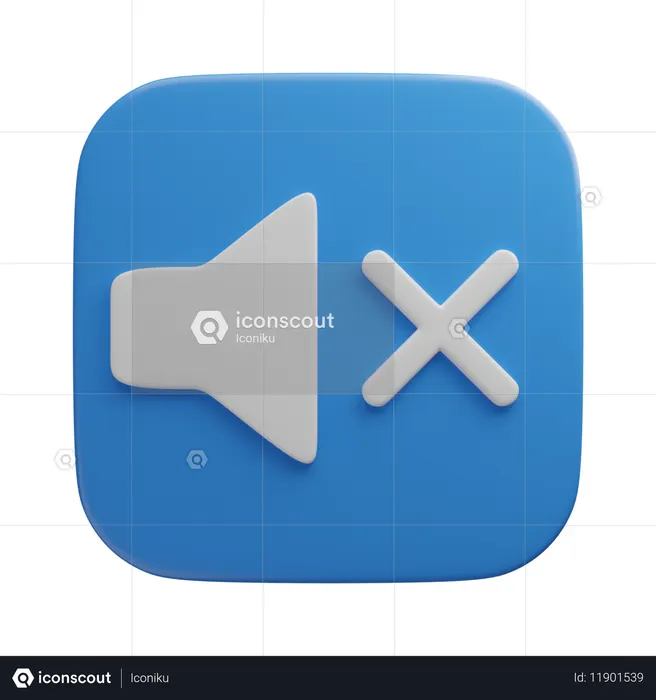 Son muet  3D Icon
