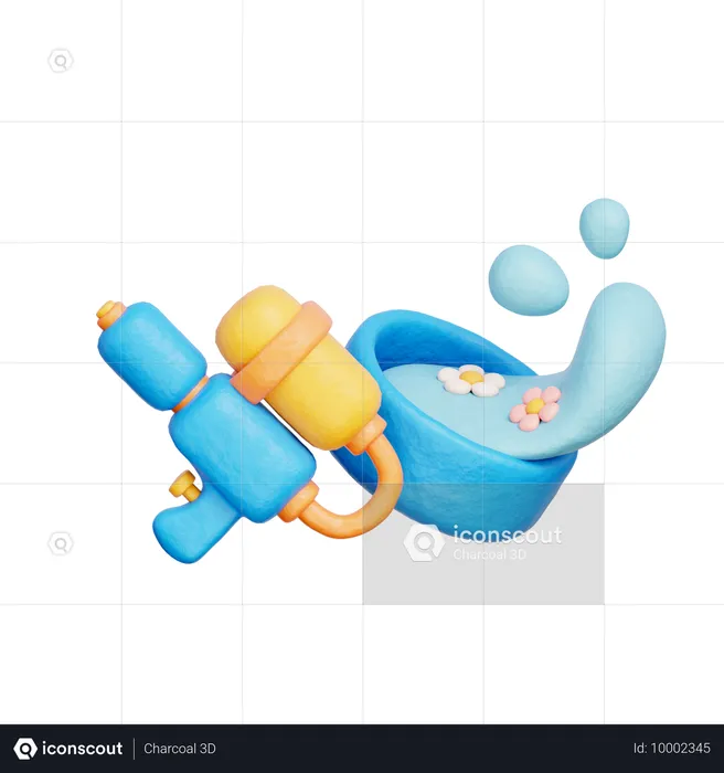 Songkran  3D Icon