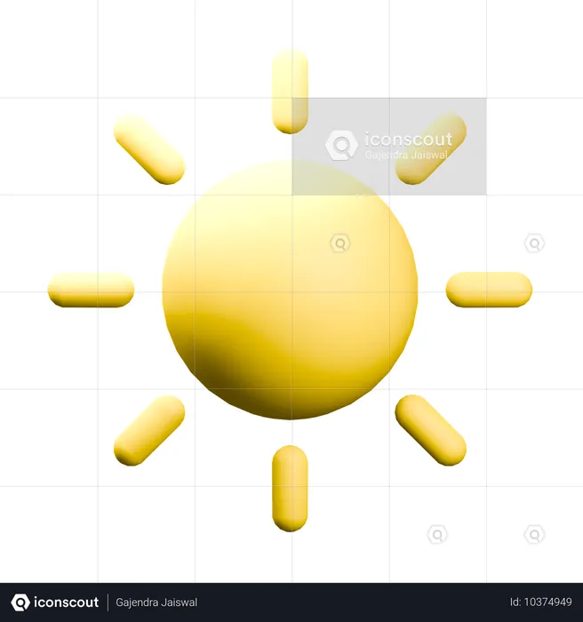 Sonne  3D Icon