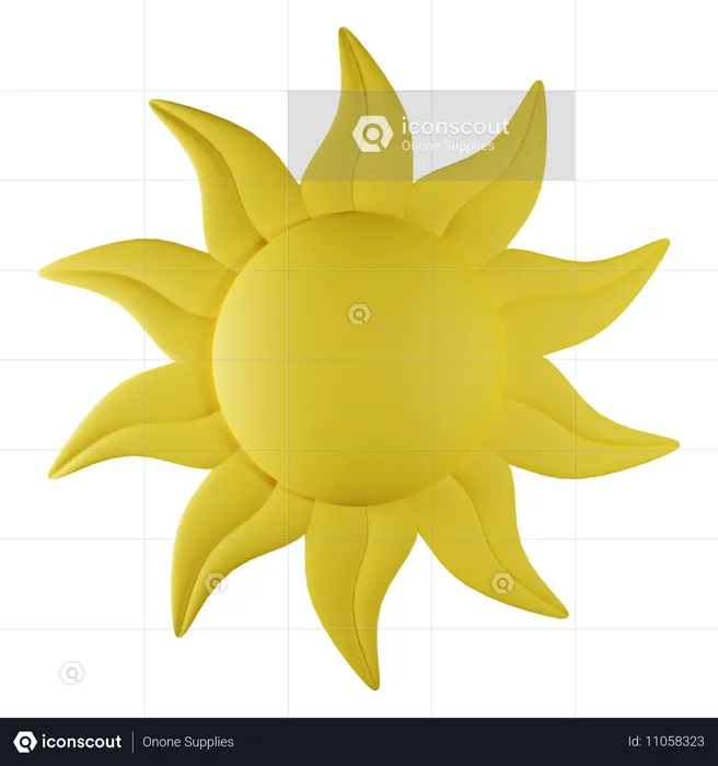 Sonne  3D Icon