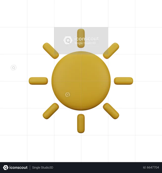 Sonne  3D Icon