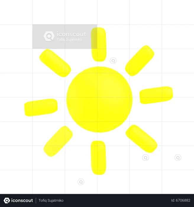 Sonne  3D Icon