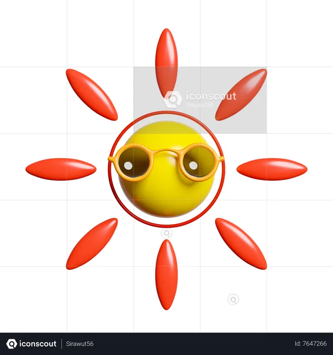 Sonne  3D Icon