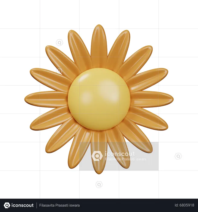 Sonnenblume  3D Icon