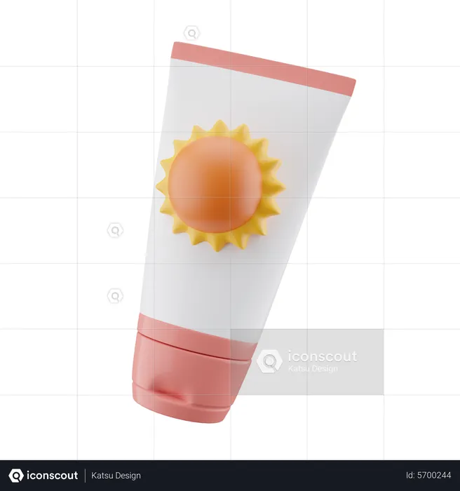 Sonnenschutz  3D Icon