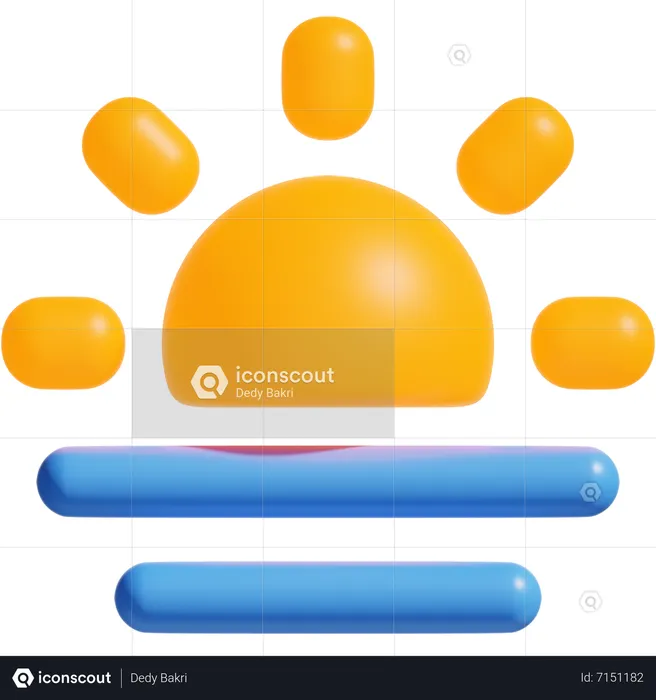 Sonnenuntergang  3D Icon