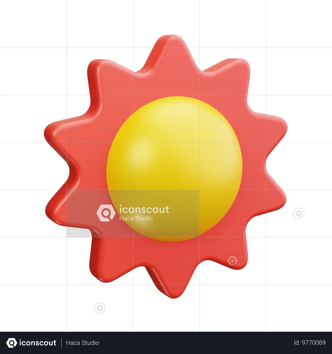 Sonniger Tag  3D Icon