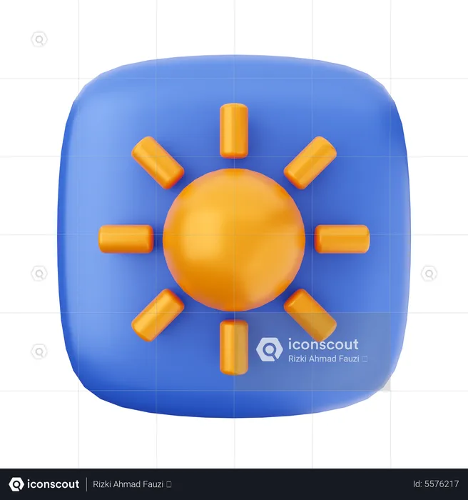 Sonniger Tag  3D Icon