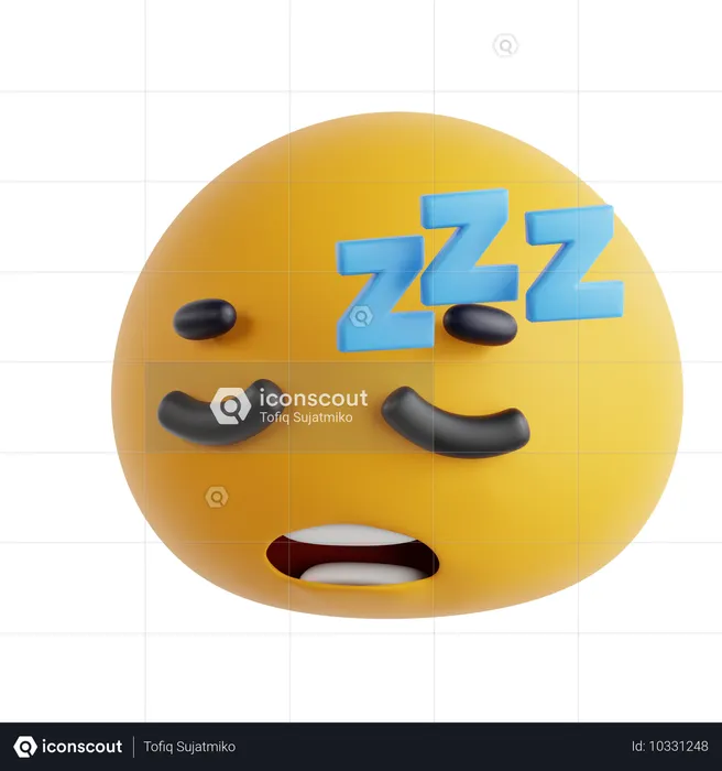 Com sono Emoji 3D Icon