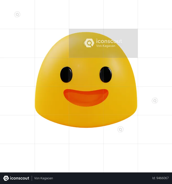 Sonriendo con ojos grandes Emoji 3D Icon