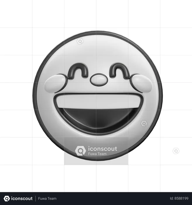 Sonriendo con ojos sonrientes Emoji 3D Icon