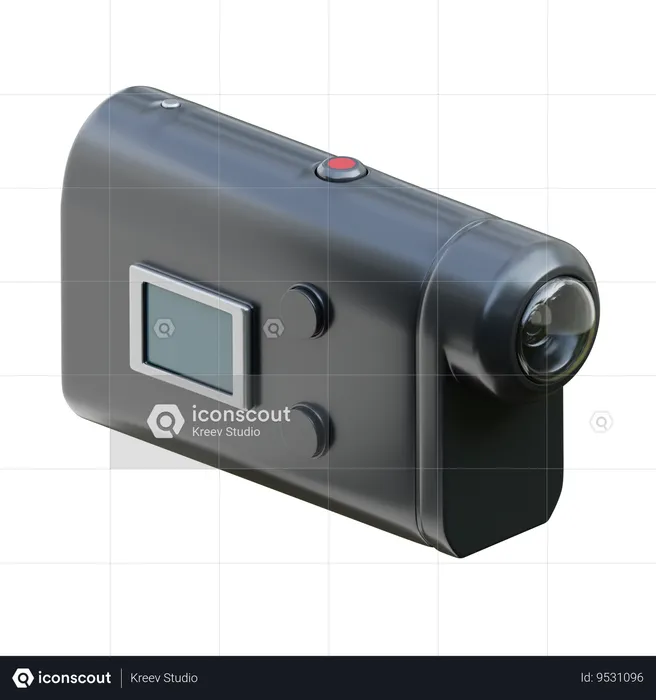 Sony Hdr As Camera  3D Icon