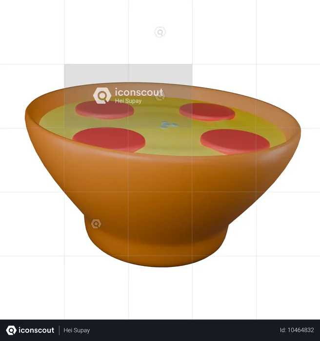 Sopa quente  3D Icon