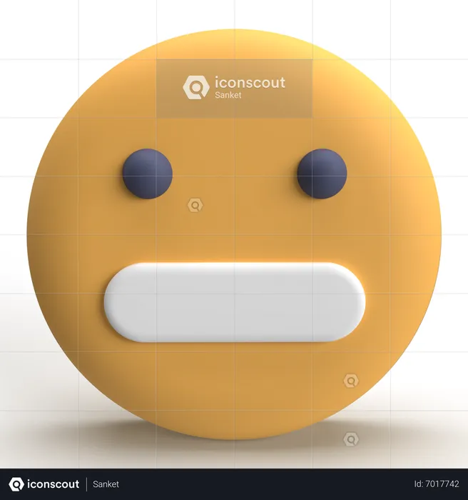 Emoji sorprendido Logo 3D Icon