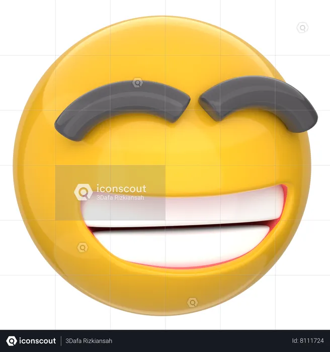 Sorrindo Emoji 3D Icon