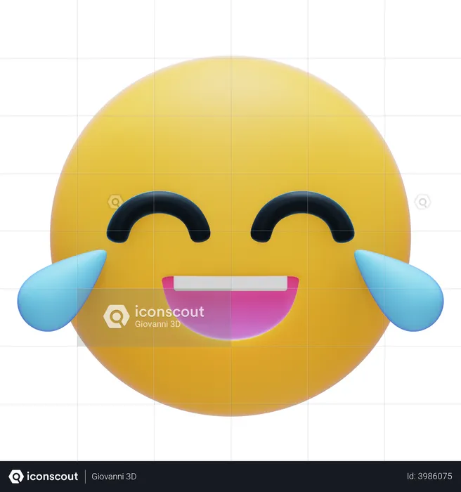 Sorridente Emoji 3D Icon