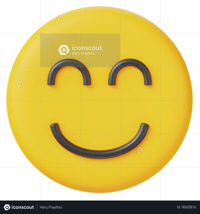 Sorriso Emoji 3D Icon