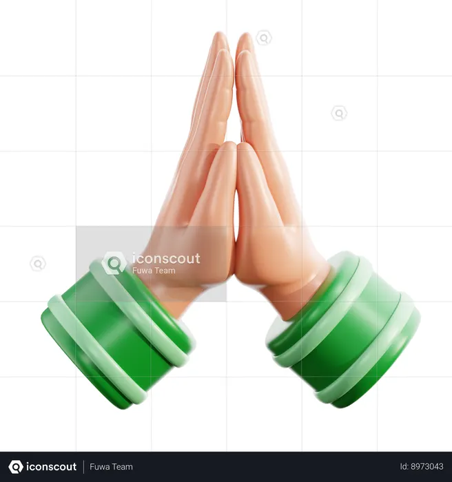 Sorry Hand  3D Icon