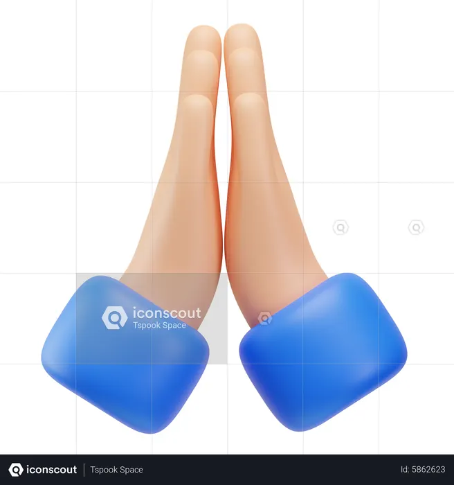 Sorry Hand Gesture  3D Icon