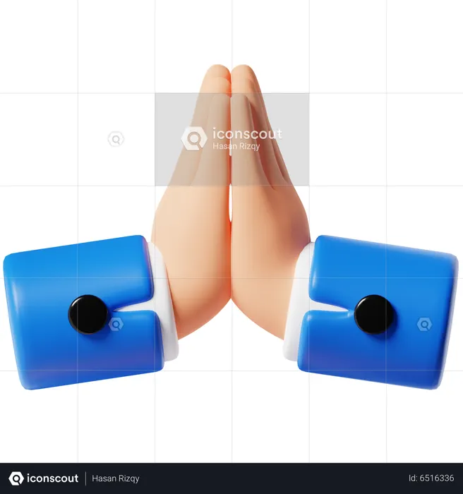 Sorry Hand Gesture  3D Icon