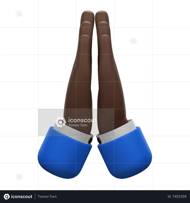 Sorry Hands Gesture  3D Icon