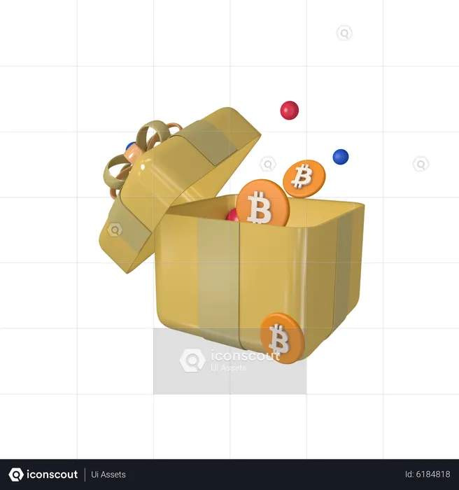 Sorteo de bitcoins  3D Icon