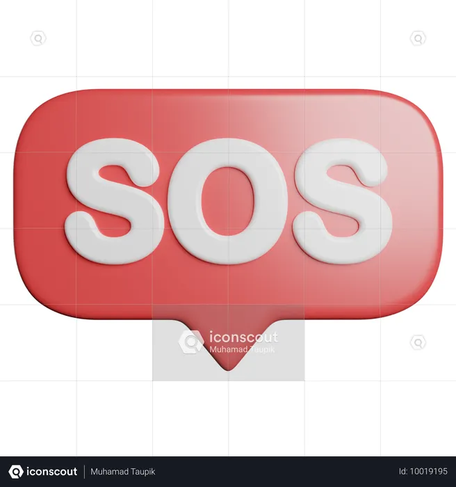 Sos  3D Icon