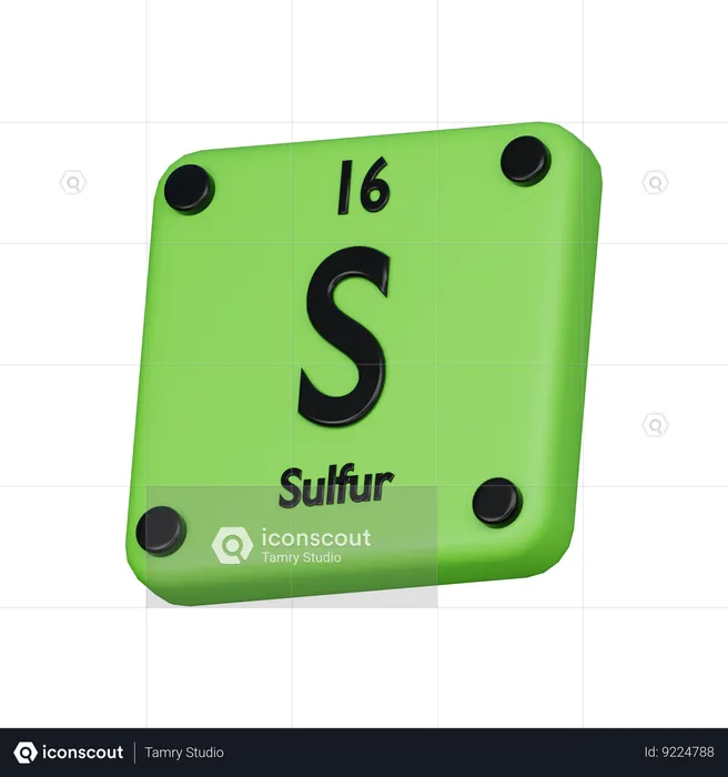 Soufre  3D Icon