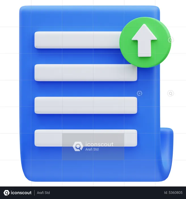Soumettre un document  3D Icon