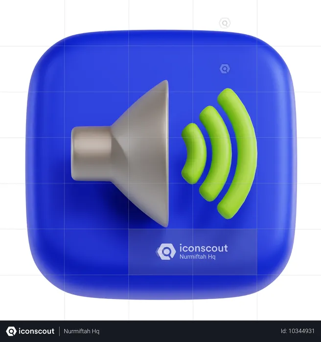 Sound  3D Icon