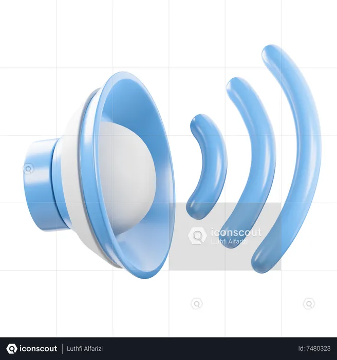 Sound  3D Icon