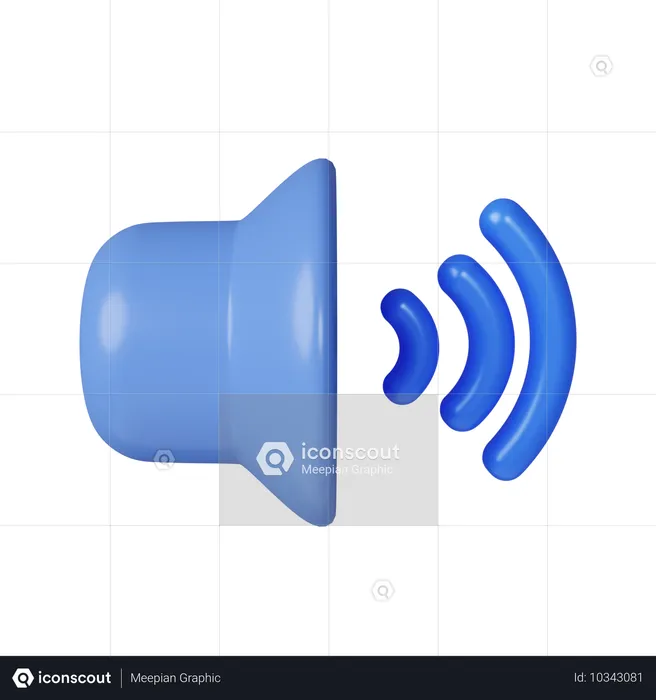 Sound  3D Icon