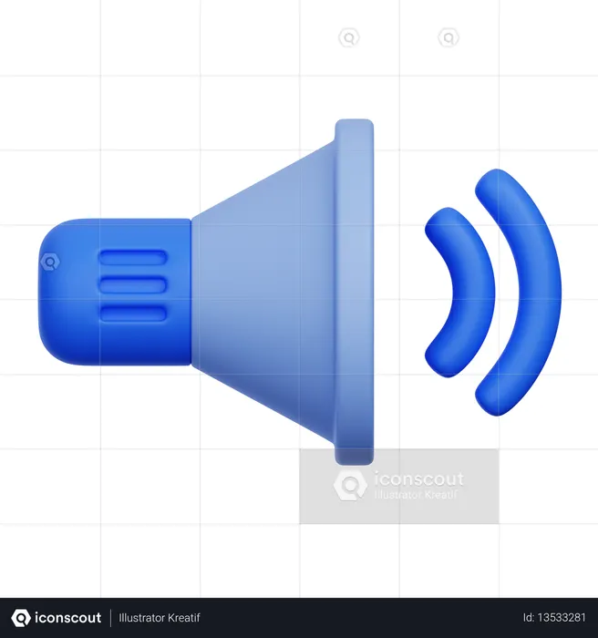 Sound  3D Icon