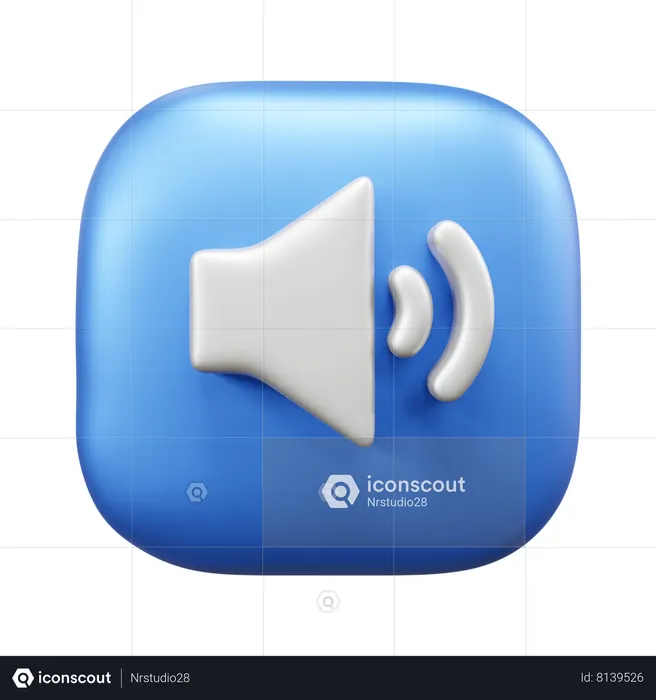 Sound  3D Icon