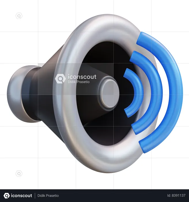 Sound  3D Icon