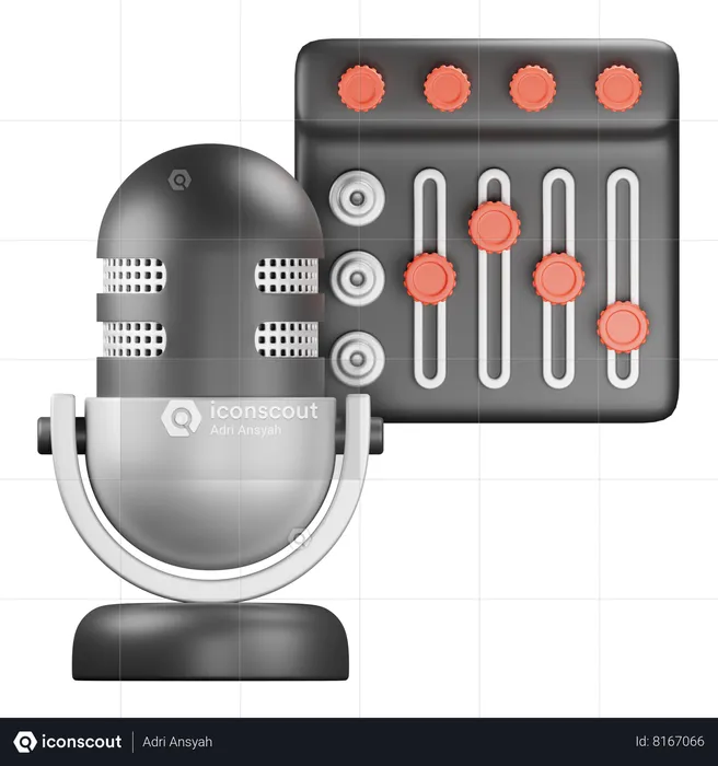 Sound Mixer  3D Icon