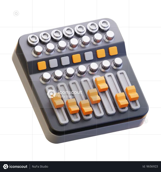 Sound Mixer  3D Icon