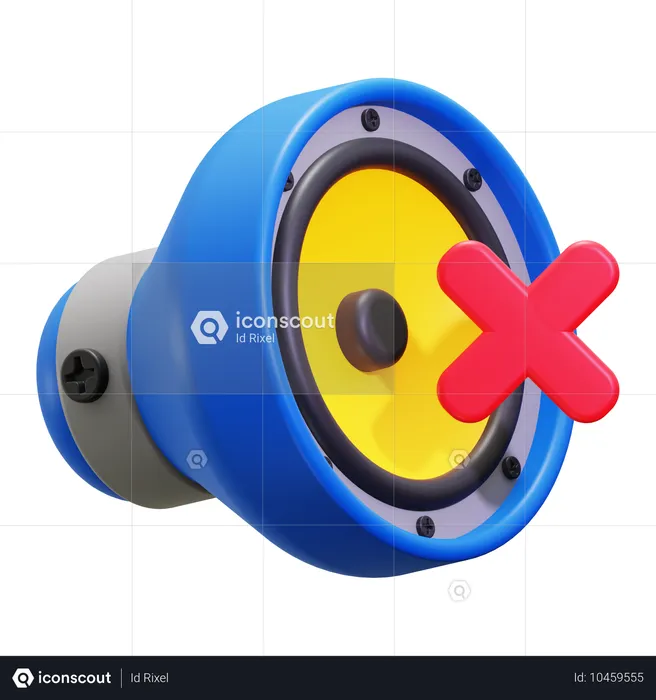 Sound mute  3D Icon