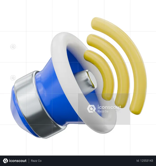 Sound On  3D Icon