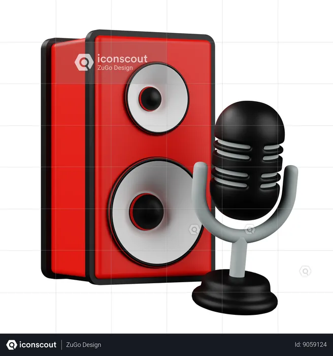 Sound Speaker  3D Icon