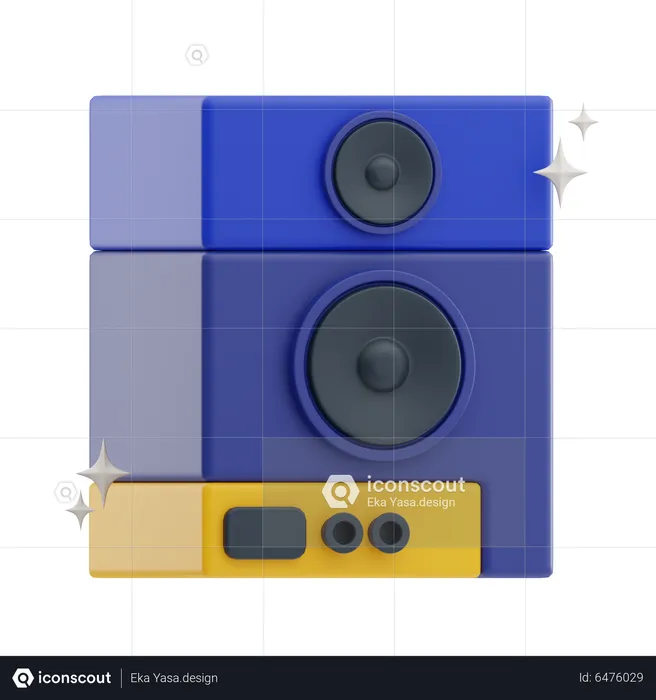 Sound Speaker  3D Icon