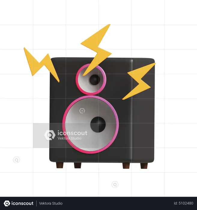 Sound Speaker  3D Icon