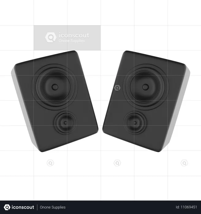 Sounds  3D Icon