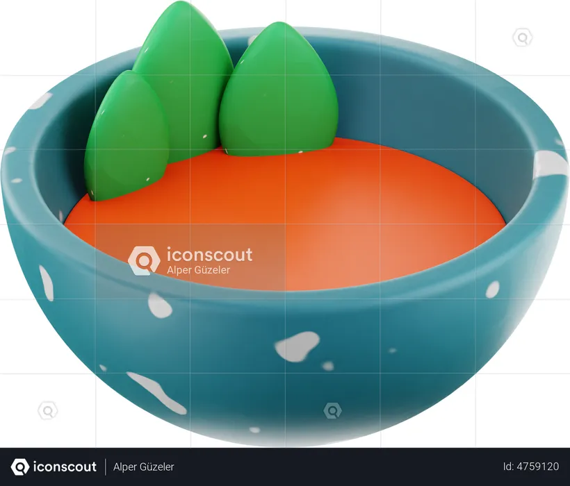 Soup Bowl  3D Illustration