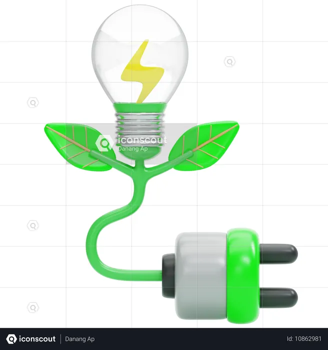 Sources d'énergie issues de la biomasse  3D Icon