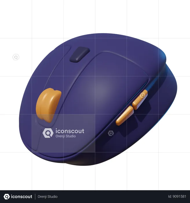 Souris sans fil  3D Icon