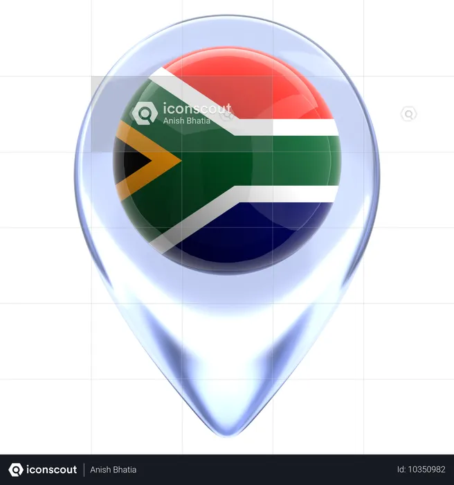 South africa Flag 3D Icon