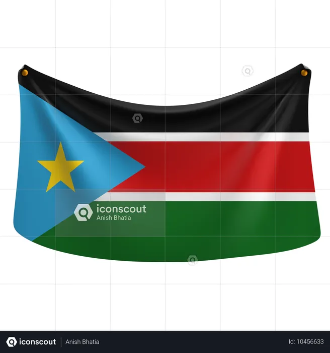 South sudan Flag 3D Icon