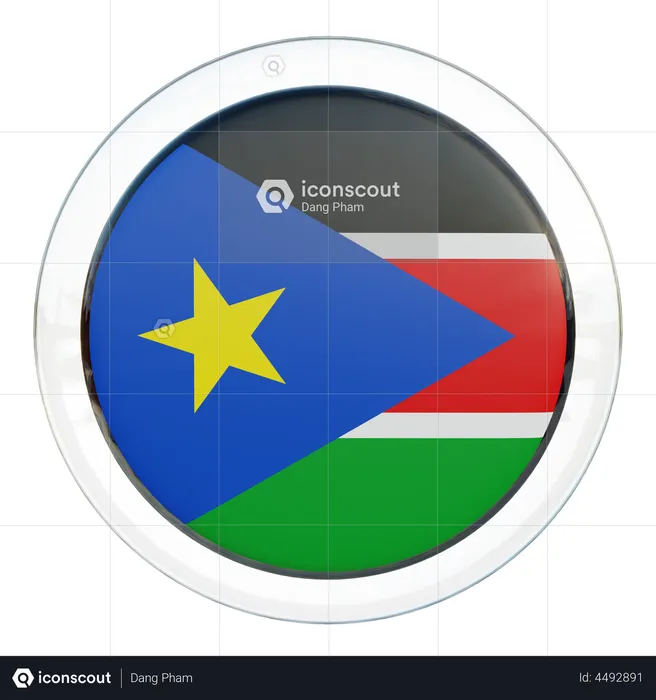 South Sudan Flag Flag 3D Illustration
